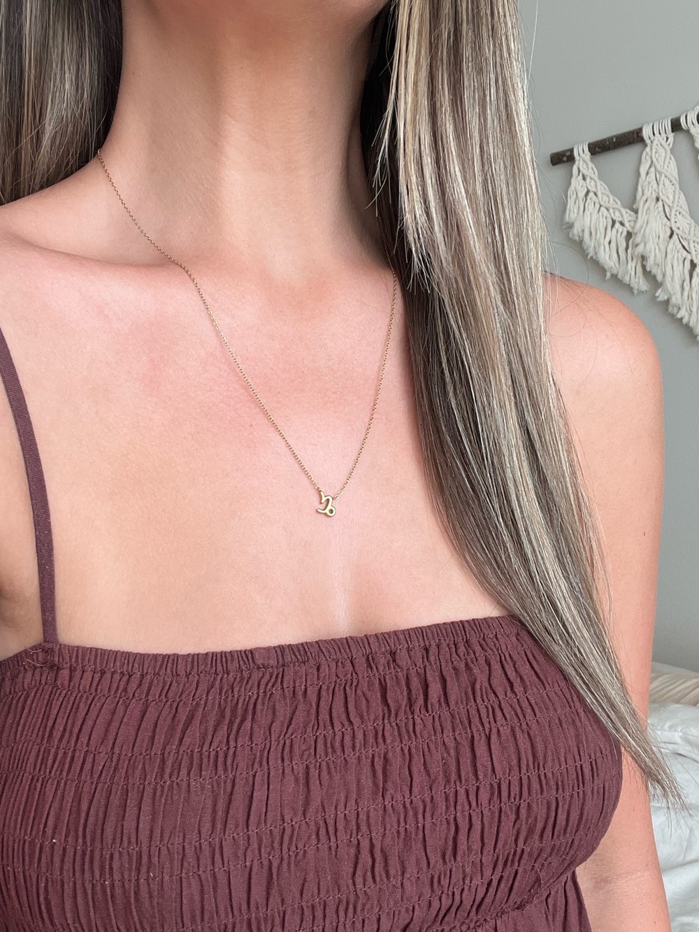 Hey Harper Waterproof Gold Capricorn Zodiac Necklace - Picture 4 of 5